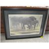 Image 1 : ROBERT BATEMAN NUMBERED SIGNED PRINT 463/950 OF THE ELEPHANTS
