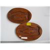 Image 1 : 2 SINGLE SALMON CARVINGS