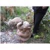Image 2 : 2 LARGER CEMENT ELEPHANTS, VERY HEAVY