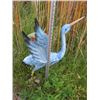 Image 2 : 2 METAL GARDEN STORK BIRDS