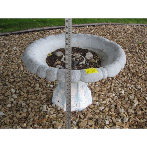 CEMENT BIRDBATH