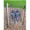 Image 1 : GARDEN ORNAMENT THE KIDS ON THE SWING, LITTLE BOY HAS BROKEN KNEE