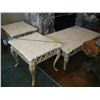 Image 1 : 3 PIECE MARBLE TOPPED METAL BASED COFFEE & END TABLE SET