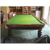 Image 2 : BURROUGHES & WATTS LTD. 6'x12' SLATE POOL TABLE WITH ACCESS., INCL. CUES, BALLS, SCOREKEEPER, ETC.