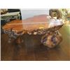 Image 2 : LG. BURL WOOD SLAB COFFEE TABLE