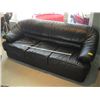 Image 1 : BLACK LEATHER SOFA