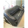 Image 2 : BLACK LEATHER SOFA