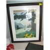 Image 1 : ORIGINAL PAINTING OF THE FLOWERS & TREE, LOOKING INTO VALLEY