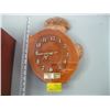 Image 1 : BURL CLOCK WITH PLAQUE