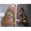 Image 1 : WOLF CARVING & EAGLE CARVING