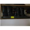Image 1 : 2 PAIR OF RUBBER BOOTS, PAIR OF SHOES & 3 BOOT MATS