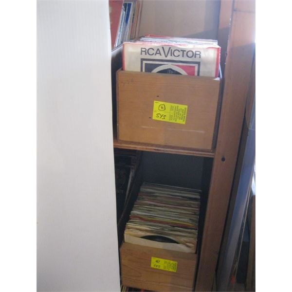 2 BOXES OF 45 RECORDS