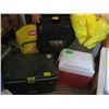 Image 1 : SMALL COOLER, A METAL COOLER, A FOLDING SEAT COOLER, ETC.