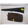 Image 1 : LEATHER GUN SCABBARD & A SMALL LEATHER BAG