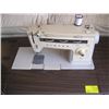 Image 2 : SINGER SEWING MACHINE IN CABINET WITH ACCESS. & SUPPLIES