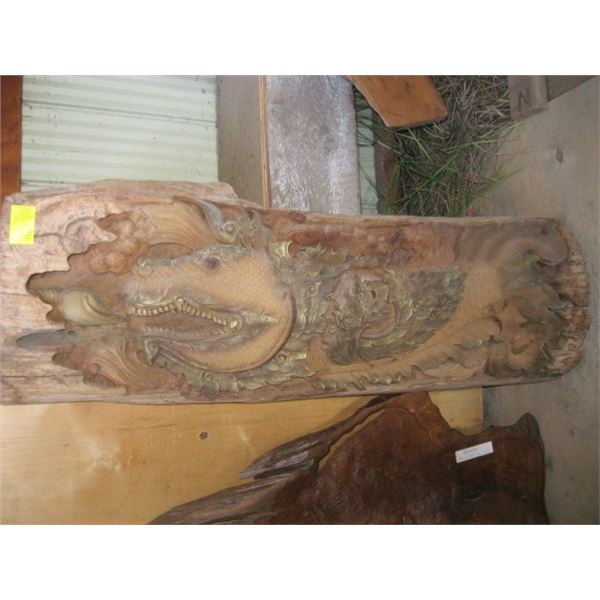 CARVING OF THE DRAGON FISH