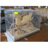 Image 1 : GLASS CASED CARVING OF THE HORSE WITH WINGS