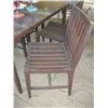 Image 2 : DARK TEAK TABLE WITH 4 CHAIRS