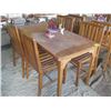 Image 1 : TEAK TABLE & 4 CHAIRS