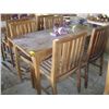 Image 1 : TEAK TABLE & 4 CHAIRS