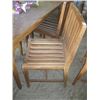 Image 2 : TEAK TABLE & 4 CHAIRS