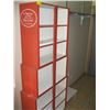 Image 1 : RED & WHITE SHELF UNIT