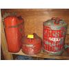 Image 1 : 3 METAL FUEL CANS