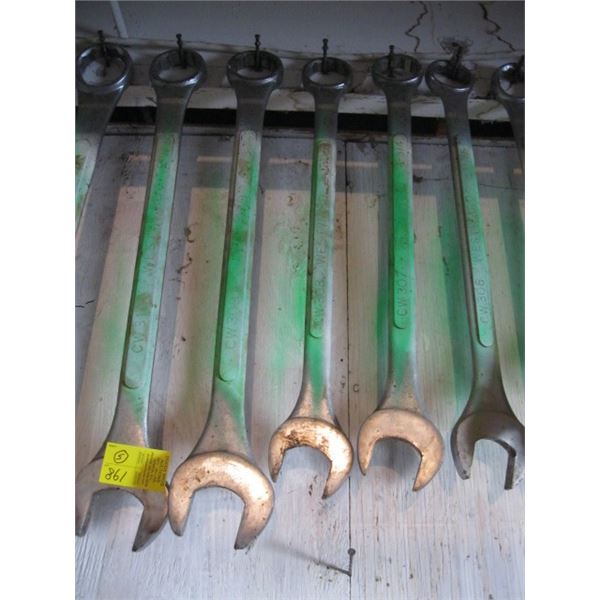 5 LG. COMBINATION WRENCHES, 2" - 1 11/16"