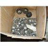 Image 2 : WHEEL NUTS, PIECE OF RAILWAY TIE, METAL WHEEL