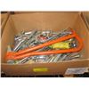 Image 1 : BOX OF ASST. RATCHETS, WRENCHES, SOCKETS, ETC.