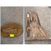 Image 1 : 2 CARVINGS, EAGLE & FISH