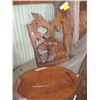 Image 1 : 2 CARVINGS, EAGLE & FISH