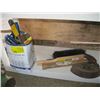 Image 1 : POST POUNDER, TIN SNIPS, HAMMER, ETC.