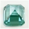 Image 3 : 12.45ct Emerald Cut Green Natural Sapphire GGL