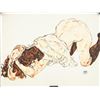 Image 1 : German Watercolor on Paper Signed Egon Schiele