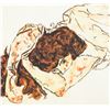 Image 3 : German Watercolor on Paper Signed Egon Schiele