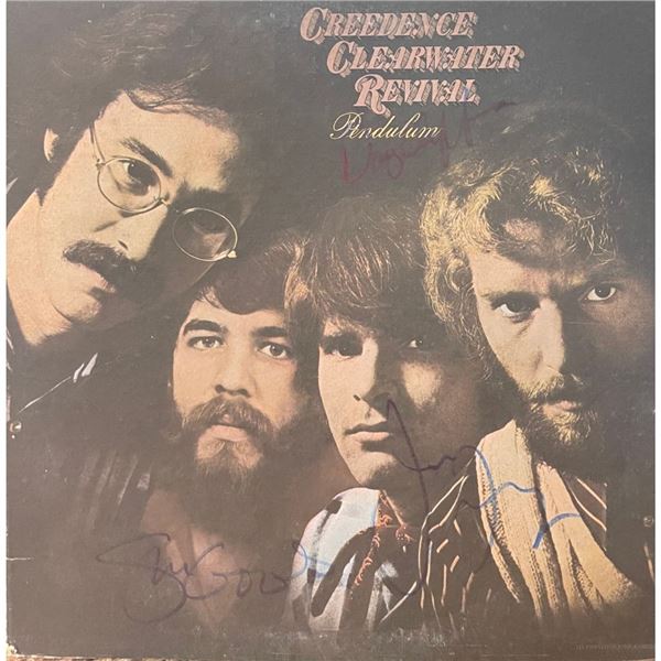 Signed Creedence Clearwater Revival Pendulum Album Cover