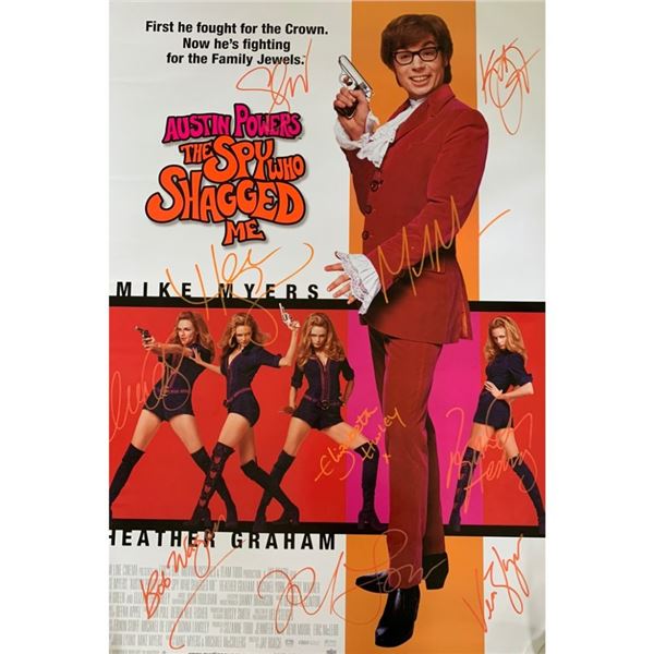 Signed Austin Powers Movie Poster