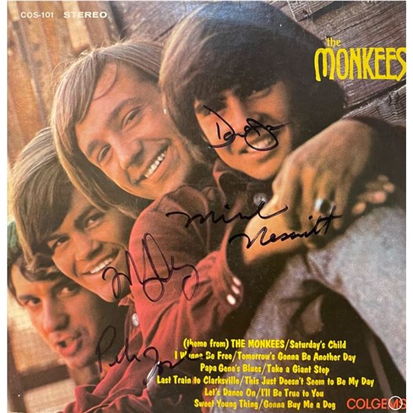 Signed Monkees Album Cover