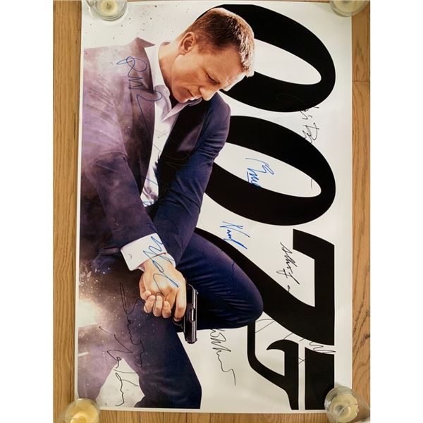 Signed 007 Movie Poster