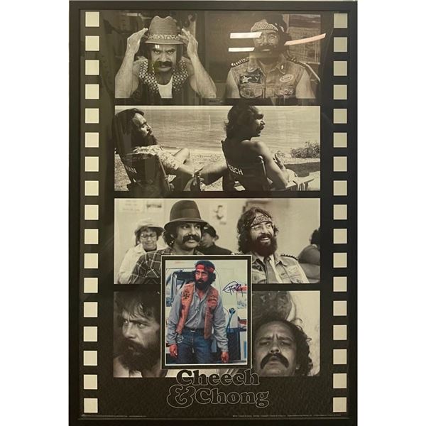 Framed and Signed Cheech and Chong Poster