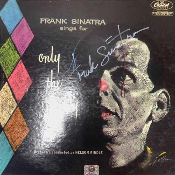 Signed Frank Sinatra Only The Lonely Album Cover