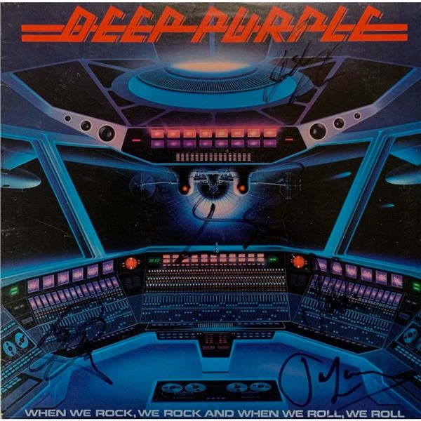 Signed Deep Purple When We Rock, We Rock and When We Roll, We Roll Album Cover