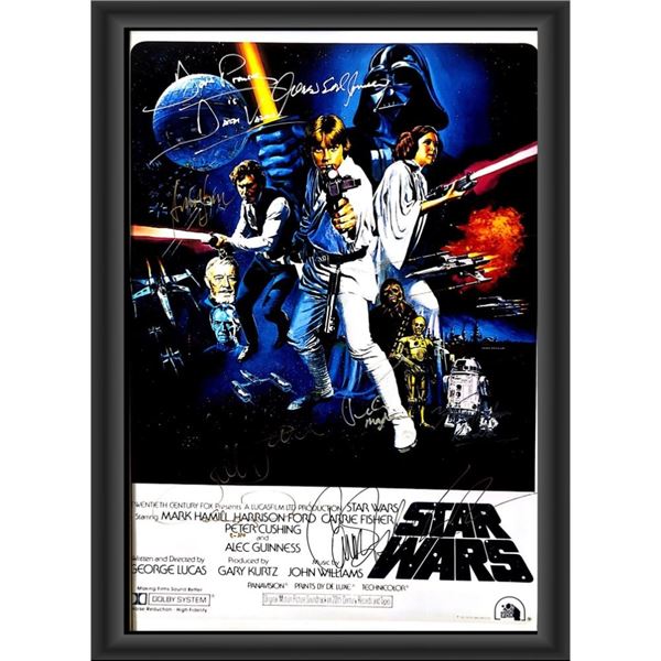 Signed Star Wars: A New Hope Movie Poster