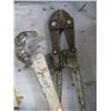 Image 2 : HOME MADE WRENCH & PAIR OF BOLT CUTTERS