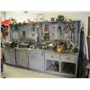 Image 1 : METAL TOPPED BENCH APPROX. 10' LONG