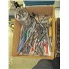 Image 2 : BOX OF MISC. TOOLS, CUTTERS, DRILL BITS, VICE GRIPS, ETC.