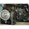 Image 2 : 2 BOXES OF MISC. VICE, LIGHTS, STRAPS, BRAKE CONTROLLERS, ETC.