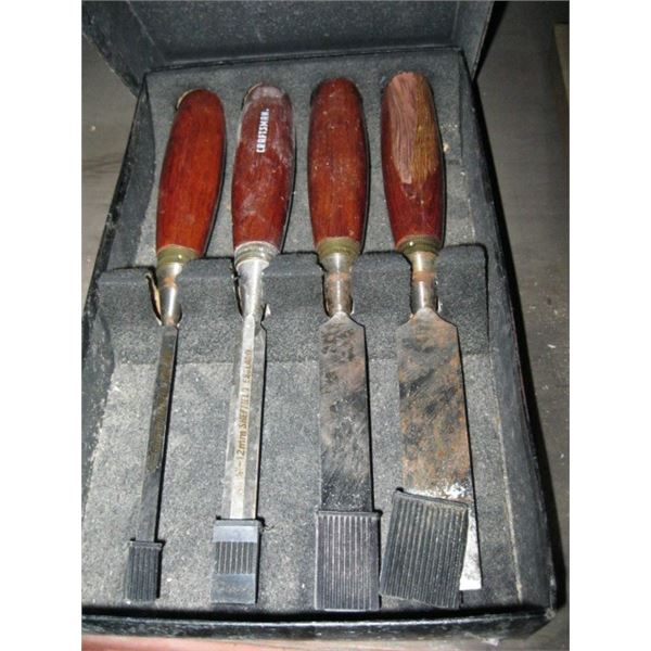 SEARS CRAFTSMAN 4 PIECE WOOD CHISEL SET