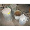 Image 2 : 2 GALVANIZED GAS CANS, A GALVANIZED CAN & WATERING CAN